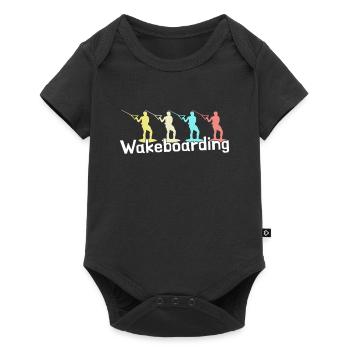 Wakeboarding - Baby Premium Kurzarmbody - Schwarz - Vorne