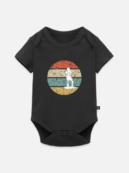 Wakeboarding Retro - Baby Premium Kurzarmbody - Schwarz