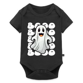 Boo Halloween Ghost Design pour la prochaine fête - Body à manches courtes Premium Bébé - noir - Devant