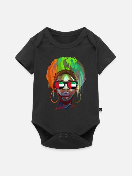 Vereinigte Arabische Emirate - Baby Premium Kurzarmbody - Schwarz
