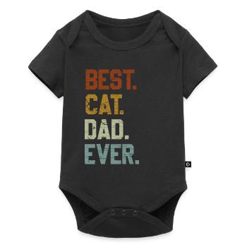 Best Cat Dad Best Cat Dad Ever Cat Motif - Baby Premium short-sleeve bodysuit - black - Front