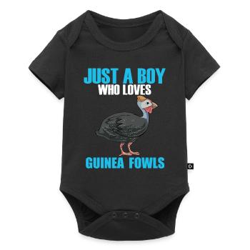 Perlhühner Perlhuhn Guinea Fowl - Baby Premium short-sleeve bodysuit - black - Front