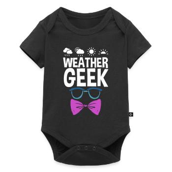 Météorologue Météorologie Storm Chaser Cadeau - Body à manches courtes Premium Bébé - noir - Devant