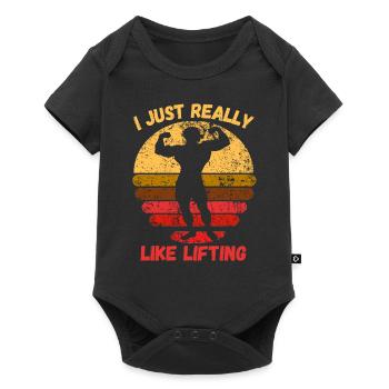 Ich hebe einfach sehr gerne - Baby Premium Kurzarmbody - Schwarz - Vorne