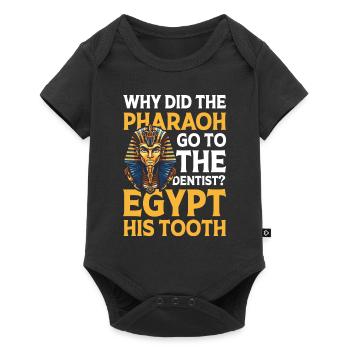 Pharaoh Go To The Dentist Egypt His Tooth - Baby Premium Kurzarmbody - Schwarz - Vorne