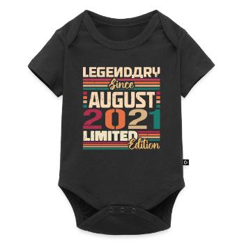 2021 August Birthday Legend August 2021 - Baby Premium short-sleeve bodysuit - black - Front
