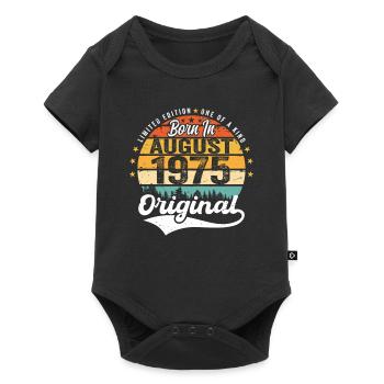 August 1975 Birthday Gift Ideas 1975 August - Baby Premium short-sleeve bodysuit - black - Front