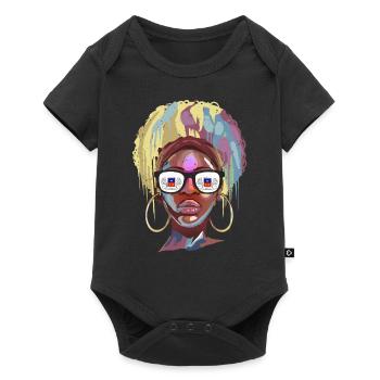 Mayotte - Baby Premium short-sleeve bodysuit - black - Front