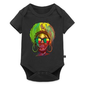 Benin - Baby Premium short-sleeve bodysuit - black - Front