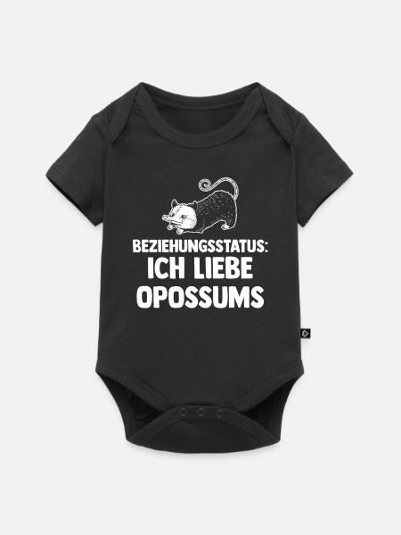 Opossum - Baby Premium Kurzarmbody - Schwarz