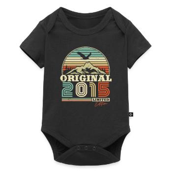 Cadeau d’anniversaire vintage 2015 - Body à manches courtes Premium Bébé - noir - Devant