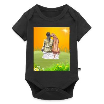 Vibrant Love: Man and Animal - Baby Premium short-sleeve bodysuit - black - Front