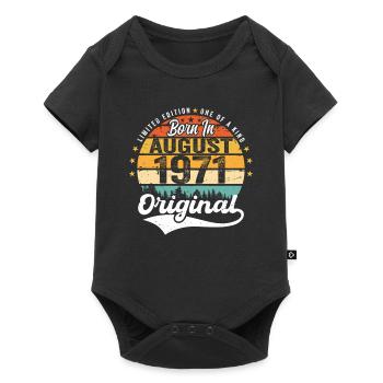 August 1971 Birthday Gift Ideas 1971 August - Baby Premium short-sleeve bodysuit - black - Front