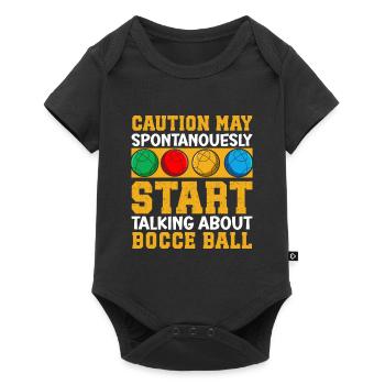 Funny Bocce Game - Baby Premium short-sleeve bodysuit - black - Front
