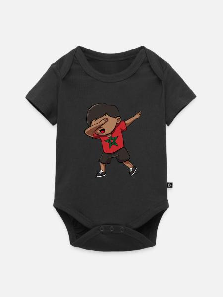 Marokko - Baby Premium Kurzarmbody - Schwarz
