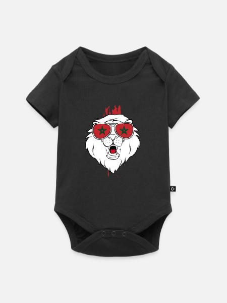 Marokko - Baby Premium Kurzarmbody - Schwarz