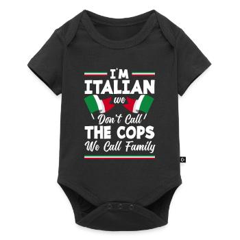 Funny Italy Gift - Baby Premium short-sleeve bodysuit - black - Front
