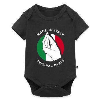 Drôle de cadeau Italie - Body à manches courtes Premium Bébé - noir - Devant
