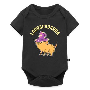 Labracadabra Zauberer - Baby Premium Kurzarmbody - Schwarz - Vorne