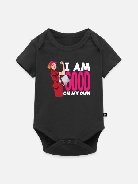 Feminismus Feministin - Baby Premium Kurzarmbody - Schwarz