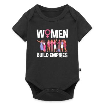 Feminismus Feministin - Baby Premium Kurzarmbody - Schwarz - Vorne
