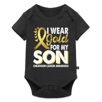 Portez de l’or pour le mois de l’illumination sur - Body à manches courtes Premium Bébé - noir - Devant