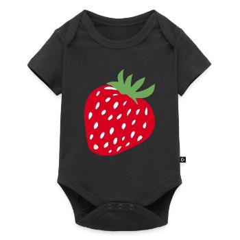 Giant Strawberry - Baby Premium short-sleeve bodysuit - black - Front