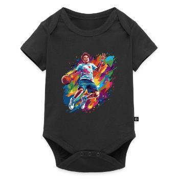BASKETBALL forever! - Baby Premium short-sleeve bodysuit - black - Front
