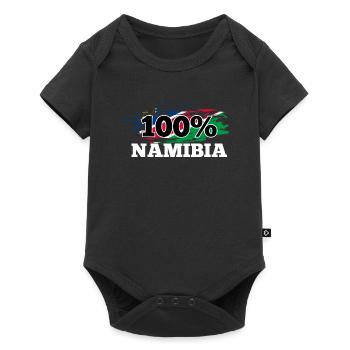 Namibia - Baby Premium short-sleeve bodysuit - black - Front