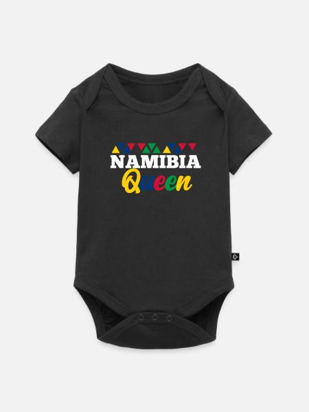 Namibia - Baby Premium Kurzarmbody - Schwarz