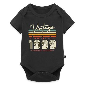 Vintage 1999 Birthday Gift - Baby Premium short-sleeve bodysuit - black - Front