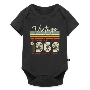 Vintage 1969 Cadeau d’anniversaire - Body à manches courtes Premium Bébé - noir - Devant