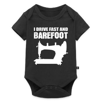 I Drive Fast And Barefoot Schneider - Baby Premium Kurzarmbody - Schwarz - Vorne
