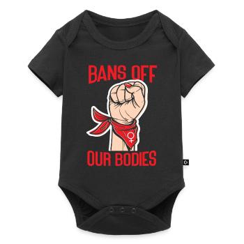 Les féministes bannissent nos corps - Body à manches courtes Premium Bébé - noir - Devant