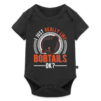 J’aime juste les bobtails - Body à manches courtes Premium Bébé - noir - Devant