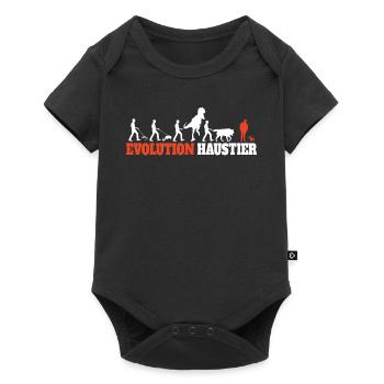 Hund Chihuahua Hundebesitzer Gechenkidee - Baby Premium Kurzarmbody - Schwarz - Vorne