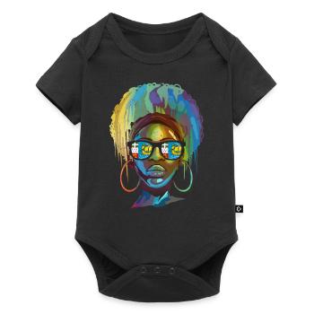 Saint Pierre and Miquelon - Baby Premium short-sleeve bodysuit - black - Front