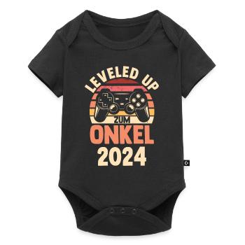Werdender Onkel 2035 - Baby Premium Kurzarmbody - Schwarz - Vorne