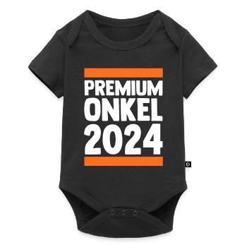 Werdender Onkel 2036 - Baby Premium Kurzarmbody - Schwarz - Vorne
