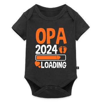 Werdender Opa 2025 - Baby Premium Kurzarmbody - Schwarz - Vorne