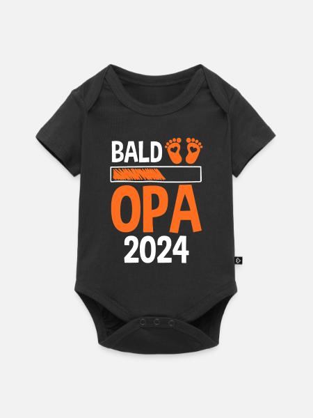 Werdender Opa 2029 - Baby Premium Kurzarmbody - Schwarz