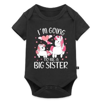 Going To Be A Big Sister Deer Promoted Big Sister - Baby Premium short-sleeve bodysuit - black - Front