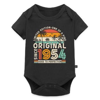 Vintage Original since 1954 Birthday Gift - Baby Premium short-sleeve bodysuit - black - Front