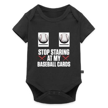 Trader Funny Collector arrête de regarder ma balle de baseball - Body à manches courtes Premium Bébé - noir - Devant