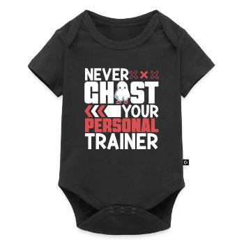 Bodybuilding Powerlifting Gewichtheben Fitness - Baby Premium Kurzarmbody - Schwarz - Vorne