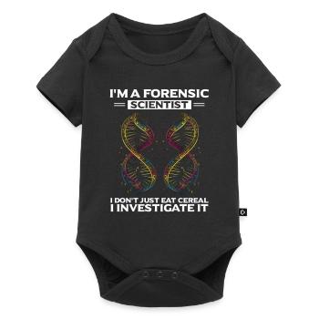 Forensischer Wissenschaftlicher Ermittler - Baby Premium Kurzarmbody - Schwarz - Vorne
