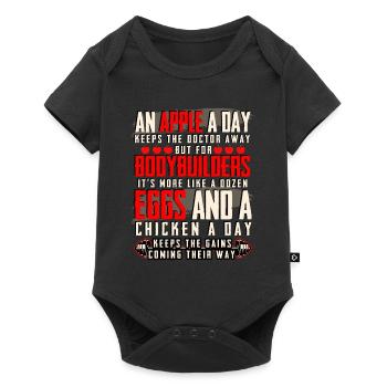An Apple A Day Keeps The Doctor Away - Baby Premium short-sleeve bodysuit - black - Front