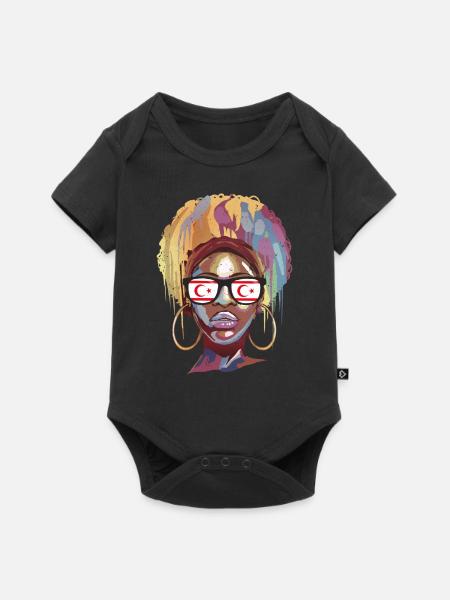 Nordzypern - Baby Premium Kurzarmbody - Schwarz