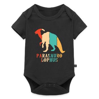 Retro Parasaurolophini Hadrosauridae Lover - Baby Premium short-sleeve bodysuit - black - Front
