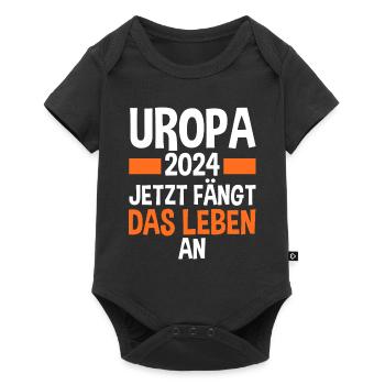 Werdender Uropa 2028 - Baby Premium Kurzarmbody - Schwarz - Vorne